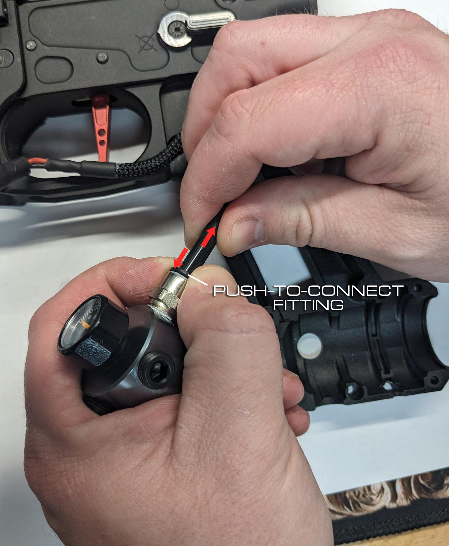 Tank Grip: Disassembling a gun with an installed Tank Grip
