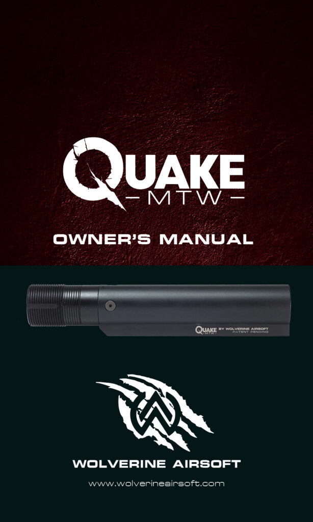 QUAKE MTW Owner's Manual